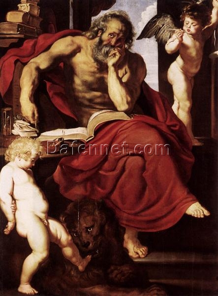 St. Jerome in His Hermitage – Peter Paul Rubens, 1608 Baroque Religious Masterpiece