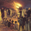 st john s eve bonfire on skagen s beach 1906