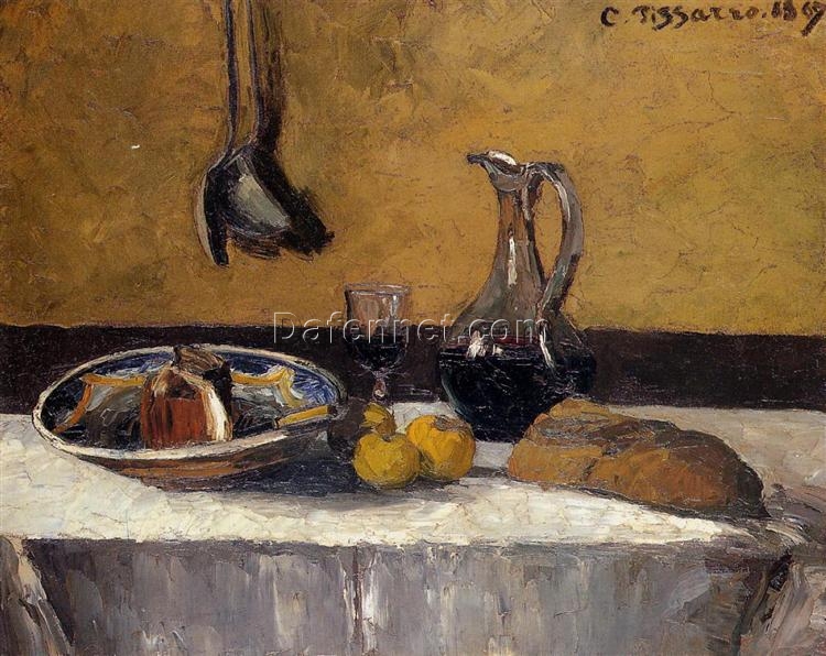 Still Life” by Camille Pissarro – 1867 Impressionist Artwork, Toledo Museum Collection