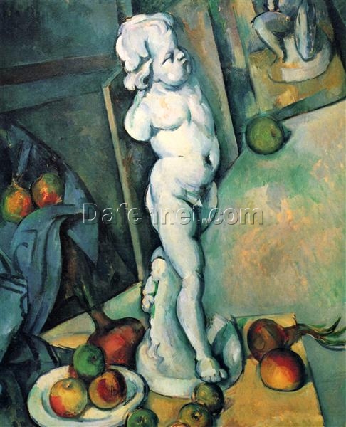 Paul Cézanne’s “Still Life with Plaster Cupid” – 1895 Post-Impressionist Oil on Paper