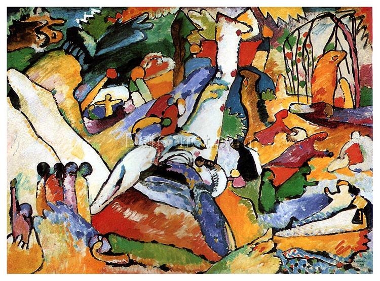 Wassily Kandinsky – Study for “Composition II” (1910) – Early 20th-Century Abstract Expression