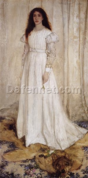 Symphony in White No.1: The White Girl by Whistler – Realist Portrait of Joanna Hiffernan (1862)