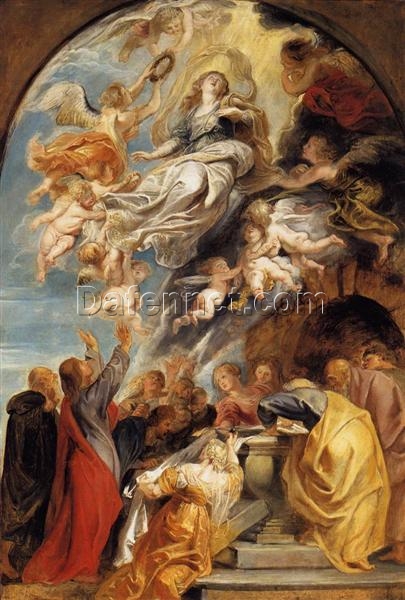 Reproduction of “The Assumption of Mary” – Baroque Religious Masterpiece by Peter Paul Rubens