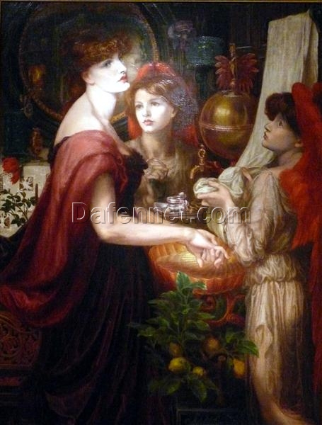 The Beautiful Hand – Dante Gabriel Rossetti 1874-1875 Oil Painting Reproduction in Romanticism Style