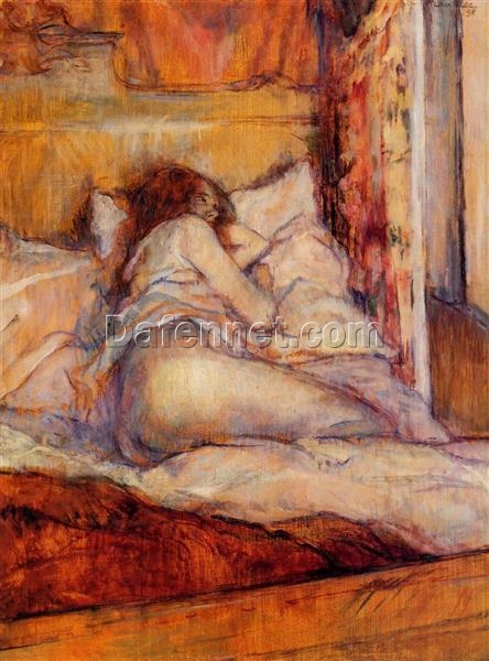 The Bed – 1898 Nude Oil Painting by Henri de Toulouse-Lautrec | Post-Impressionist Masterpiece