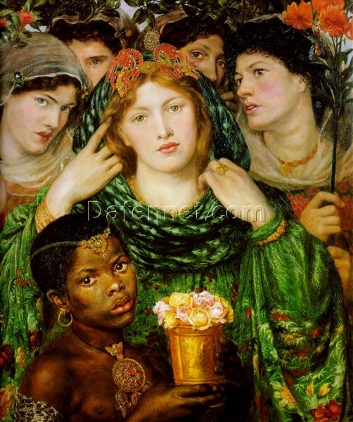 The Beloved by Rossetti – Pre-Raphaelite Inspired Oil Painting Reproduction