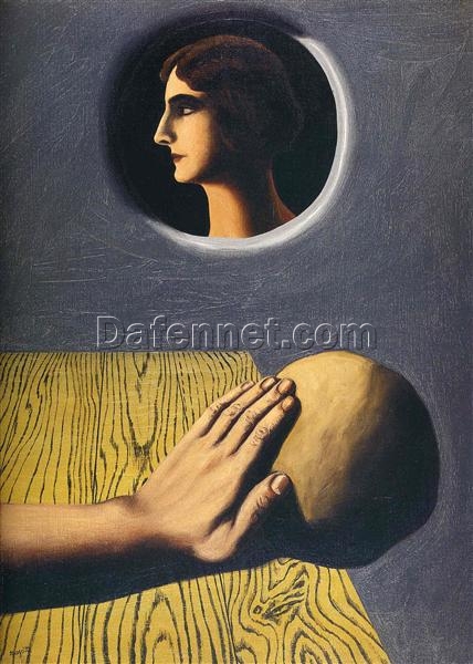 The Beneficial Promise Inspired by René Magritte – 1927 Surrealist Symbolic Oil Painting, Canvas (73×54 cm)