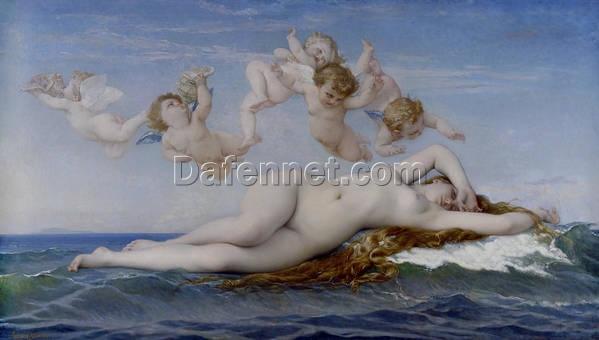 Mythological Art Masterpiece – The Birth of Venus, 1863 by Alexandre Cabanel, High-Quality Replica