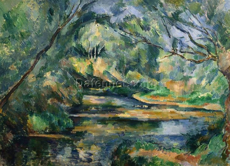 The Brook” (1898-1900) by Paul Cézanne – Iconic Post-Impressionist Landscape Painting