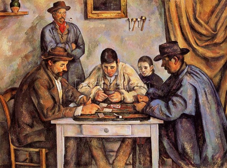 The Card Players” – 1890-1892, Paul Cézanne’s Post-Impressionist Icon in Oil on Canvas