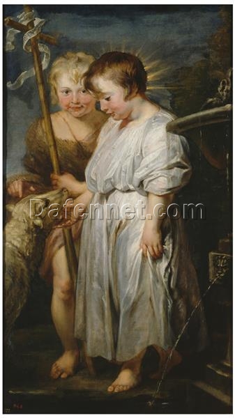 The Christ Child, Saint John, and the Lamb – Oil Painting Reproduction by Peter Paul Rubens (1618-1620)