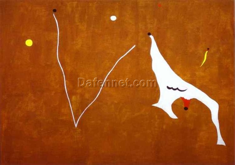 Inspired by The Circus House by Joan Miró – Surrealist Automatic Painting on Canvas (195 x 280 cm)