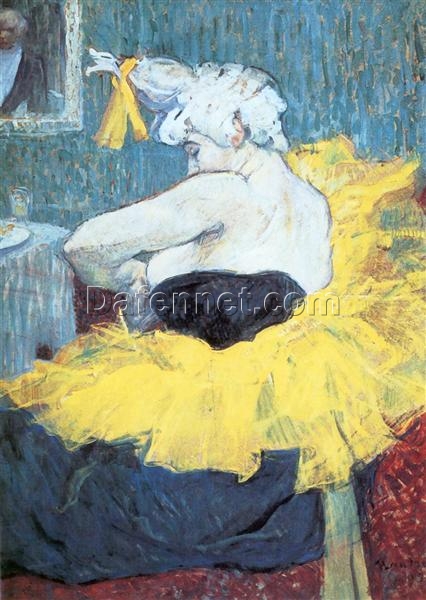 Cha U Kao at the Moulin Rouge – Henri de Toulouse-Lautrec’s 1895 Post-Impressionist Oil Painting