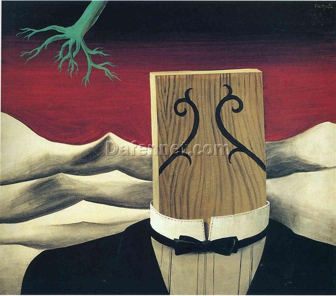 The Conqueror Inspired by René Magritte – 1926 Surrealist Allegorical Oil Painting, Canvas (75×65 cm)