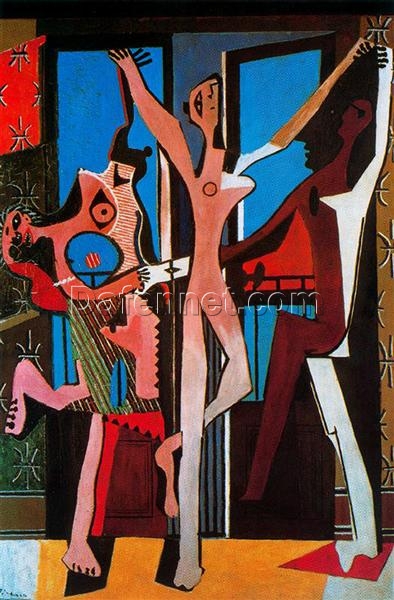 Oil Painting Inspired by Picasso’s Surrealist Period – ‘The Dance’ (1925) Genre Art on Canvas