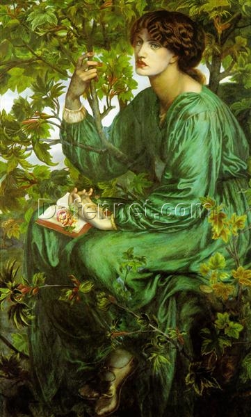 The Day Dream” (1880) – Romantic Genre Painting by Dante Gabriel Rossetti