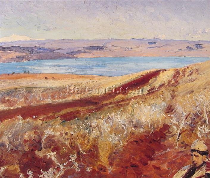 John Singer Sargent ‘The Dead Sea’ Impressionist Landscape Oil Painting – Fine Art Reproduction on Canvas