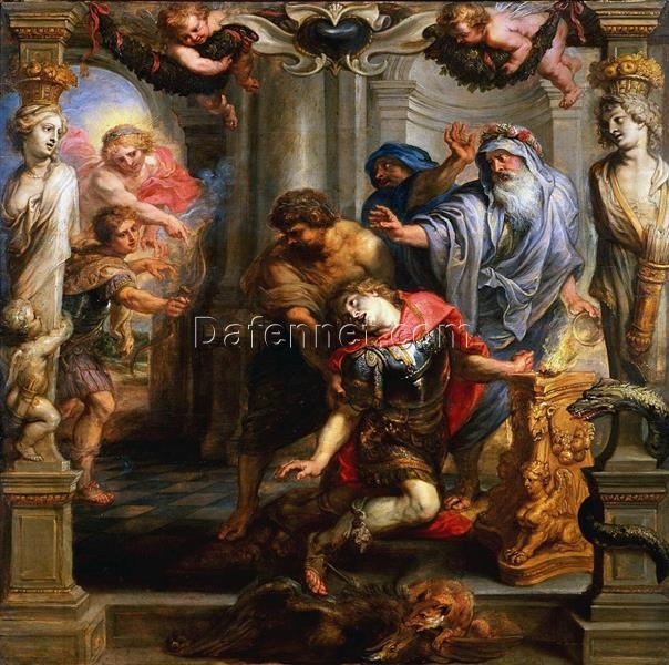 The Death of Achilles – Oil Painting Reproduction by Peter Paul Rubens (c.1630)