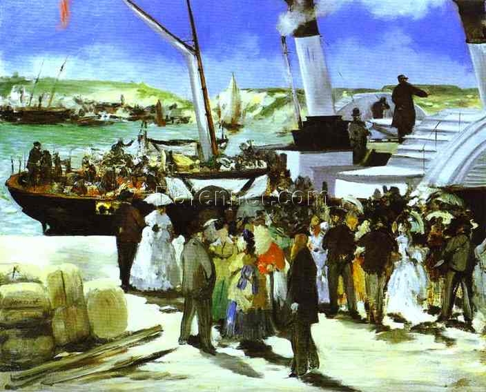 The Departure of the Folkestone Boat – Inspired by Edouard Manet’s 1869 Impressionist Painting