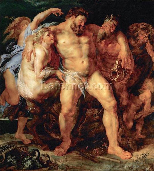 Baroque Mythological Painting – The Drunken Hercules by Peter Paul Rubens (1611)