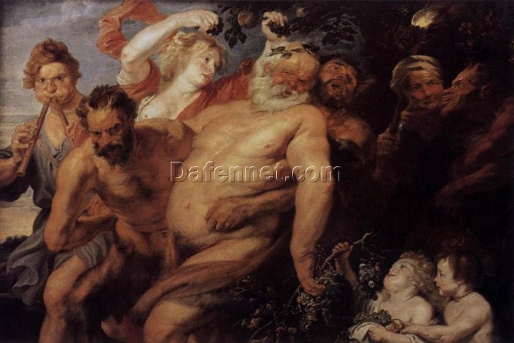 The Drunken Silenus – Mythological Oil Painting by Peter Paul Rubens