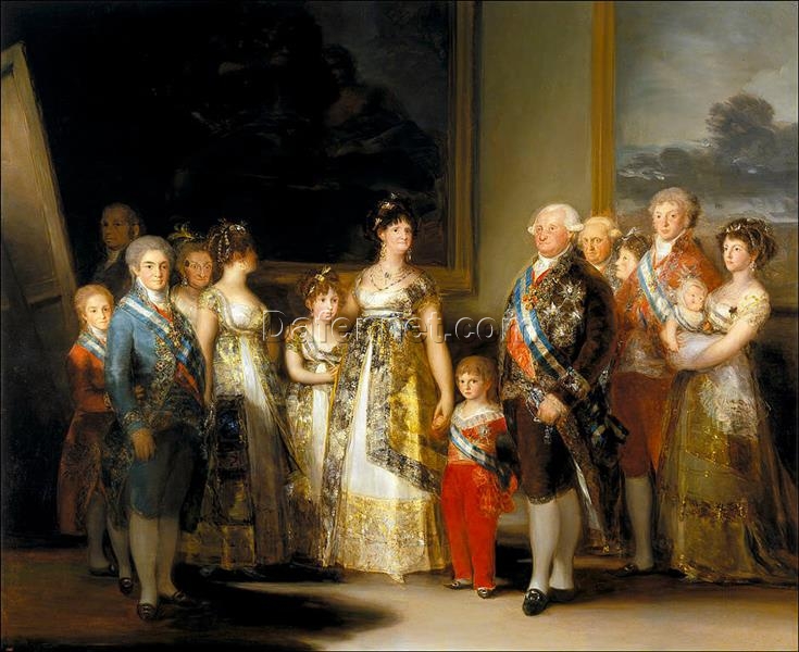 Charles IV of Spain and His Family by Francisco Goya | Majestic Royal Portrait