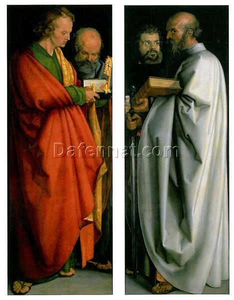 The Four Apostles by Albrecht Dürer – 1526 Northern Renaissance Religious Oil Painting on Panel