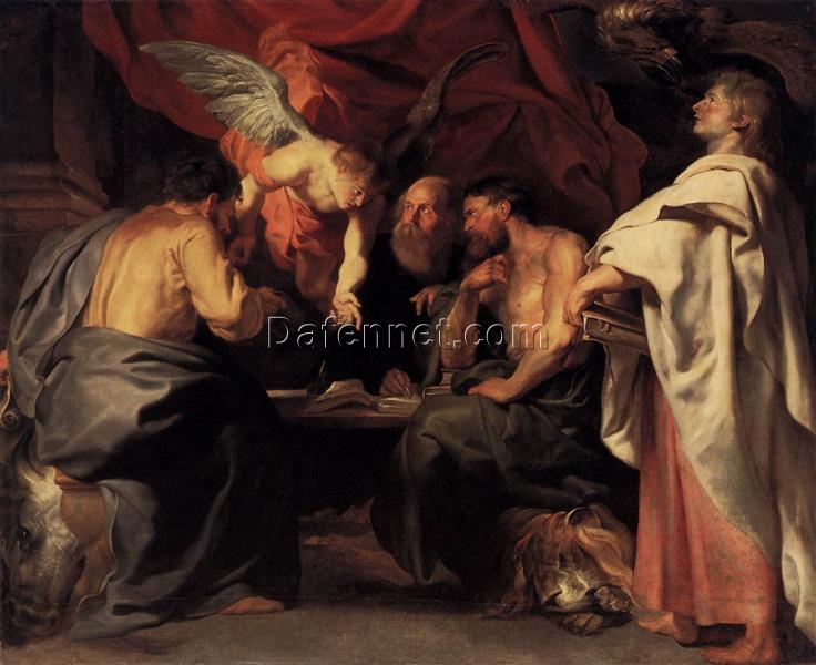 Baroque Oil Painting Reproduction: “The Four Evangelists” by Peter Paul Rubens (1614)