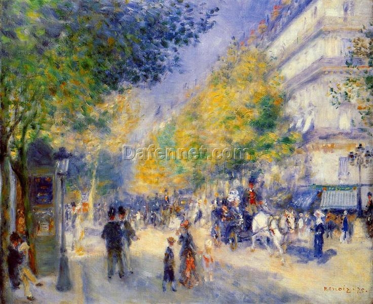 Impressionist Cityscape Masterpiece – The Great Boulevards, 1875 by Pierre-Auguste Renoir