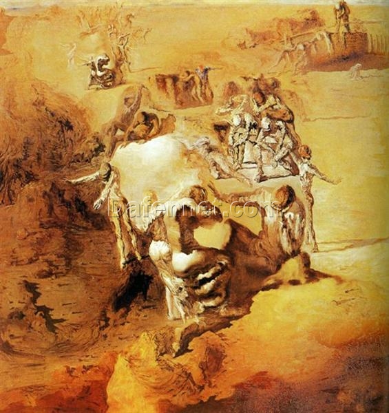 Oil Painting Inspired by Salvador Dali’s “The Great Paranoiac” (1936) – Surrealist Symbolic Art for Modern Spaces