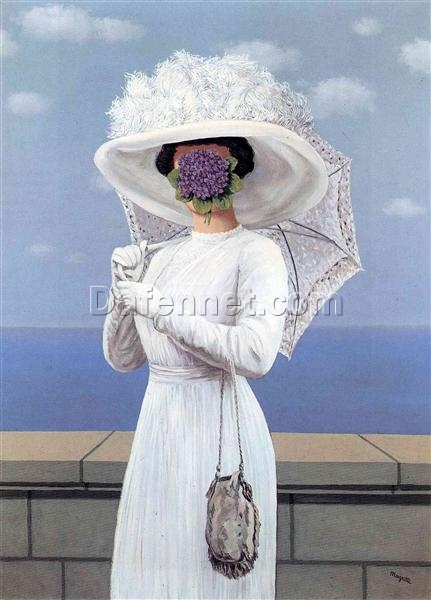 The Great War Inspired by René Magritte – 1964 Surrealist Symbolic Oil Painting, Canvas