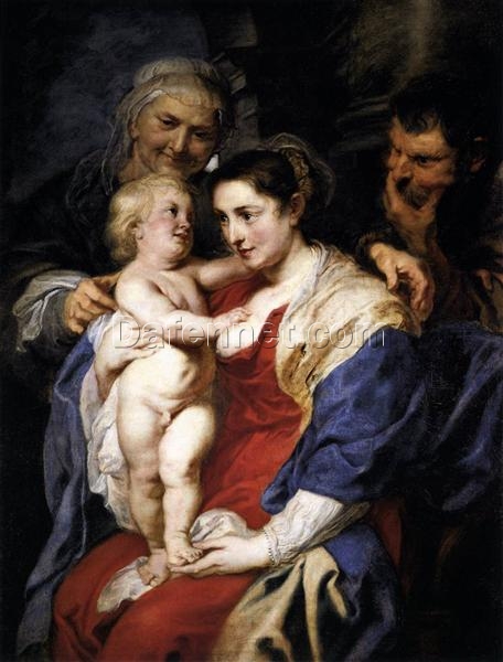 The Holy Family with St. Anne – Oil Painting Reproduction by Peter Paul Rubens (c.1630)