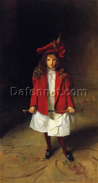 John Singer Sargent ‘The Honourable Victoria Stanley’ Realist Oil Portrait – Fine Art Reproduction on Canvas