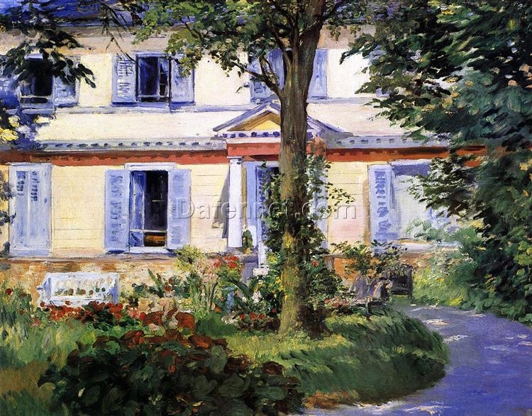 The House at Rueil – Inspired by Edouard Manet’s 1882 Impressionist Cityscape