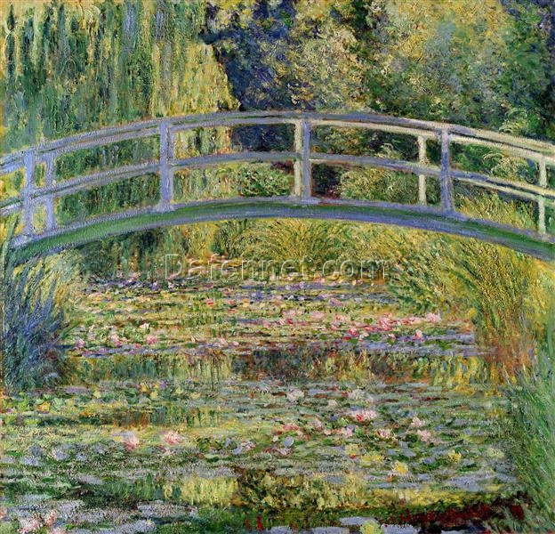 Claude Monet ‘The Japanese Bridge’ (1899) – Exquisite Oil Reproduction of Iconic Impressionist Landscape