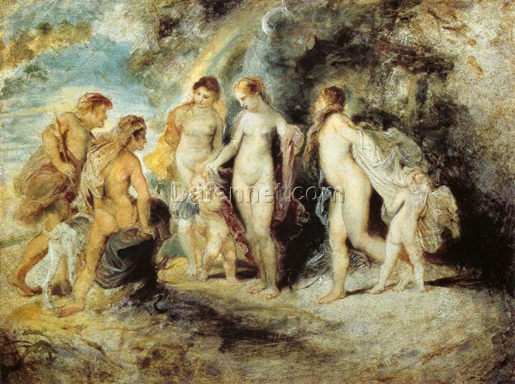 The Judgment of Paris – Rubens’ Iconic Baroque Painting in Oil on Copper (1606)