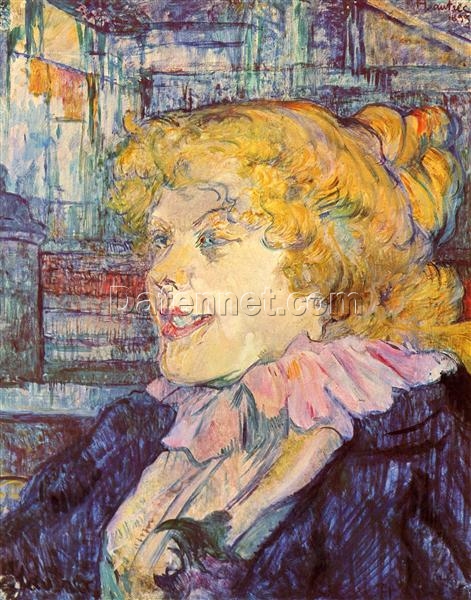 Post-Impressionist Portrait: The Lady of the Star Harbour by Henri de Toulouse-Lautrec – 1899