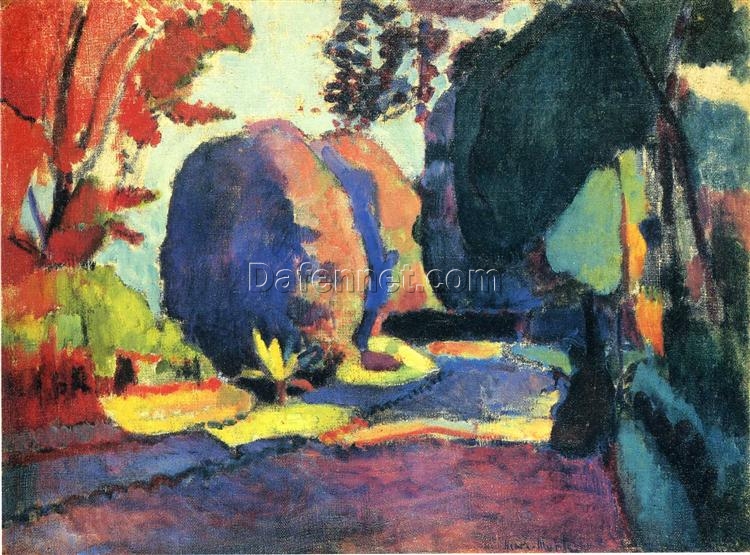 Custom Oil Painting Inspired by Henri Matisse – ‘The Luxembourg Gardens’ (1901) – Fauvist Landscape Art on Canvas