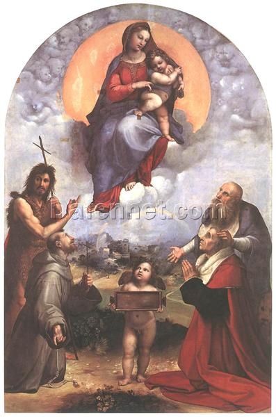 The Madonna of Foligno by Raphael (1511-1512) | Iconic High Renaissance Oil Painting