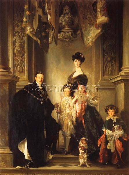 John Singer Sargent Oil Painting Reproduction – The Marlborough Family, 1904-1905, Realism Portrait