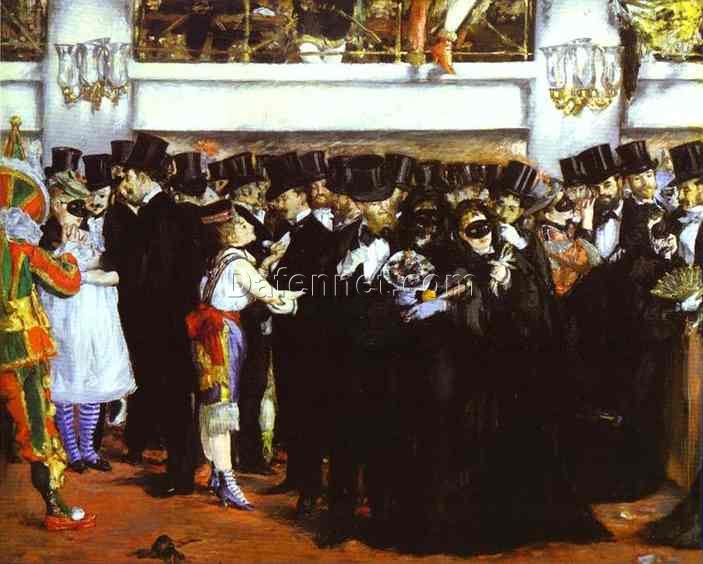 The Masked Ball at the Opera – Inspired by Edouard Manet’s 1873 Impressionist Painting