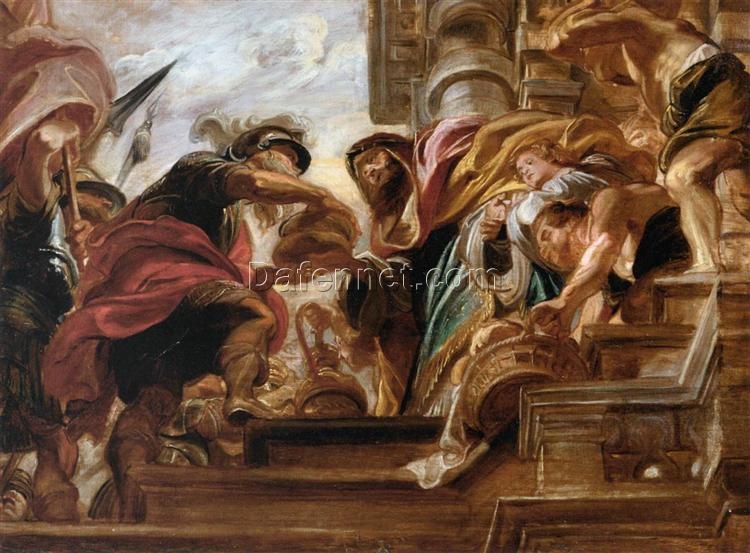 The Meeting of Abraham and Melchisedek” by Peter Paul Rubens – Historic Baroque Oil Painting