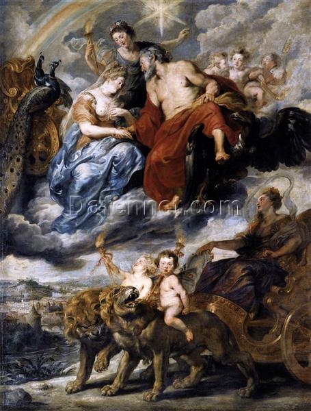 Baroque Masterpiece: “The Meeting of Marie de’ Medici and Henry IV at Lyons” by Peter Paul Rubens