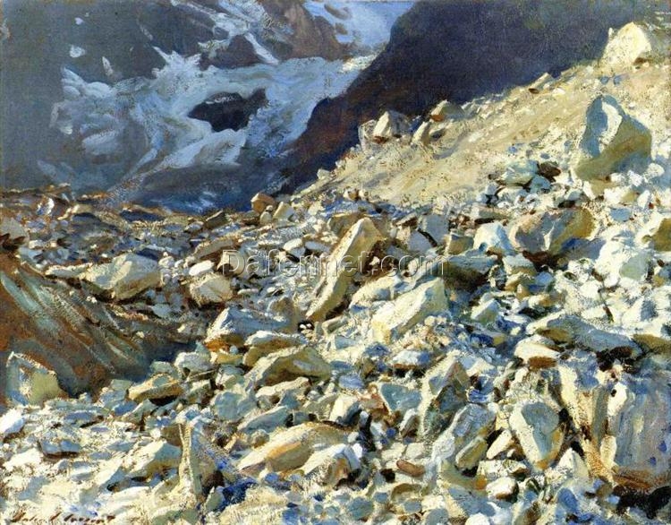 John Singer Sargent Oil Painting – The Moraine, 1908, Realism Landscape