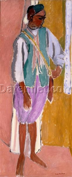 Henri Matisse Inspired Portrait – The Moroccan Amido (1912) – Hand-Painted Oil on Canvas