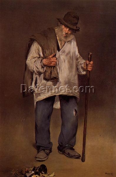 The Ragpicker – Inspired by Edouard Manet (1869) Realist Portrait Oil Painting on Canvas