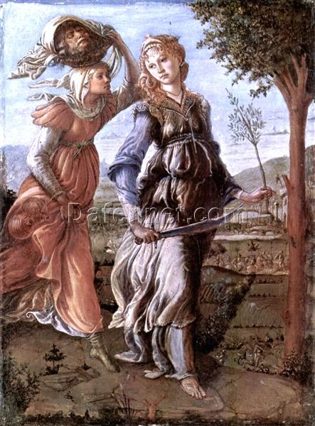 The Return of Judith to Bethulia by Sandro Botticelli – Early Renaissance Tempera on Panel