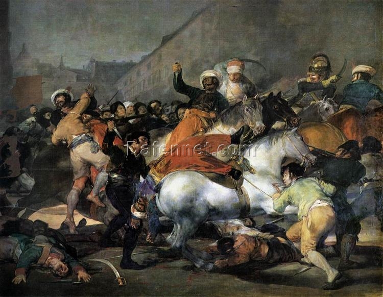 The Charge of the Mamelukes – The Second of May, 1808 by Goya – Romanticism Battle Oil Painting, Museo del Prado