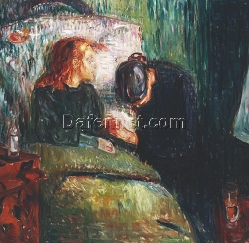 The Sick Child by Edvard Munch – Expressionist Oil Painting on Canvas