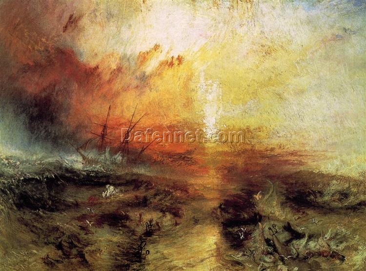 Reproduction of The Slave Ship by J.M.W. Turner – 1840 Romantic Marina Painting